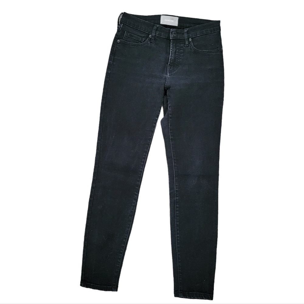 Everlane Ankle High-Rise Skinny Jeans in Black